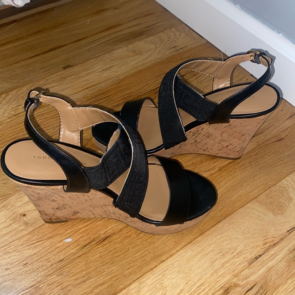 tommy hilfiger wedge heels